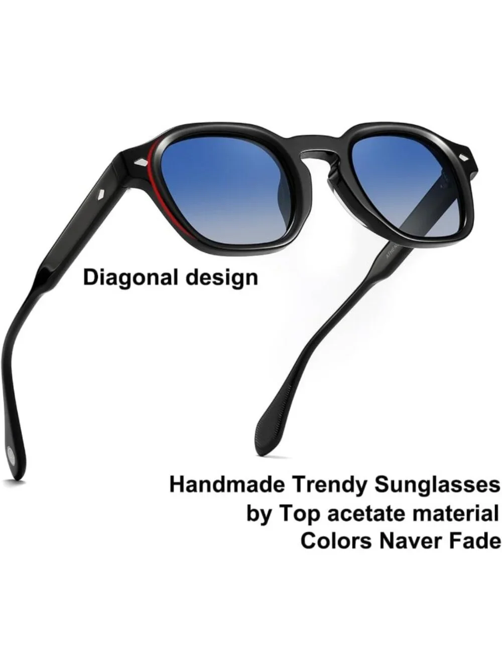 Stylish Polarized Sunglasses for Men & Women - Retro UV Protection, HD Clarity